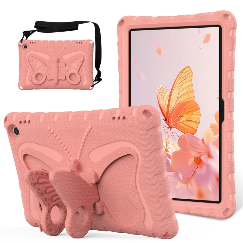 Tablet Protection Case Compatible with Kindle Fire Max 11 Tablet Case(13th Generation, 2023 Release), Tablet Light Weight EVA Rugged Shockproof Protective Cover with Shoulder Strap Case Butterfly Kids