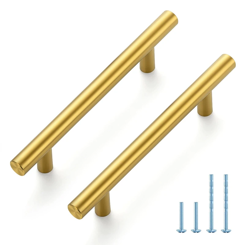 Joy Decor Gold Cabinet Pulls Drawer Pulls, 4 Inch CC, 60 Pack