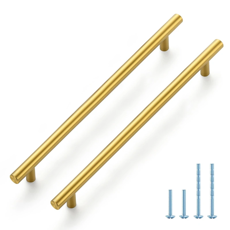 Joy Decor Gold Cabinet Pulls Drawer Pulls, 8-3/4 Inch CC, 45 Pack