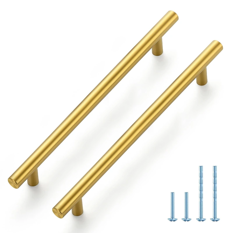 Joy Decor Gold Cabinet Pulls Drawer Pulls, 7-1/2 Inch CC, 60 Pack