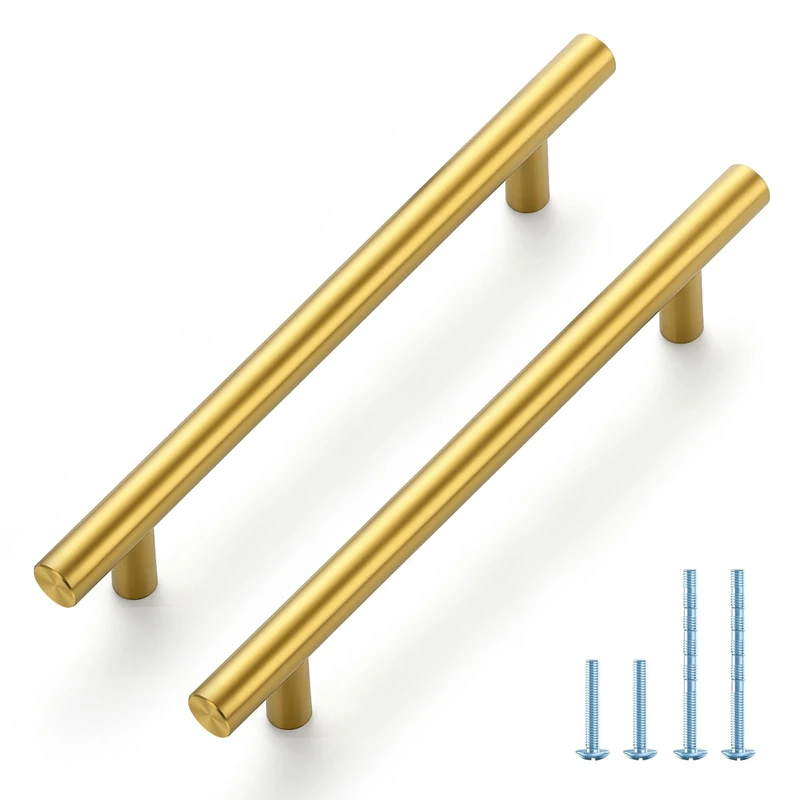 Joy Decor Gold Cabinet Pulls Drawer Pulls, 5 Inch CC, 45 Pack