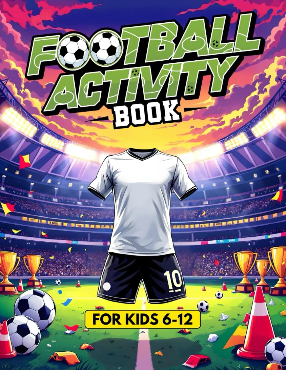 Football Activity Book: For Kids Aged 6–12: Includes Colouring Pages, Word Searches, Riddles, Fun Facts, Mazes, and Much More! (Over 100 pages)