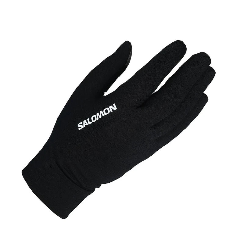 Salomon Merino Gloves, Natural Winter Warmth, Breathable Comfort, Touchscreen Compatible, Moisture Wicking Wool for Running
