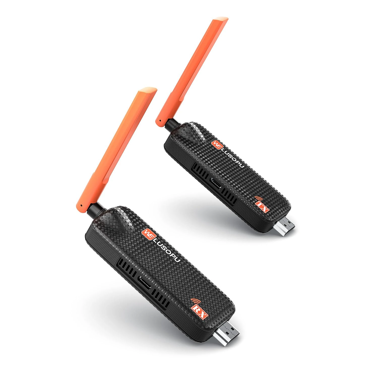 Wireless HDMI Transmitter and Receiver, Support Up to 4 Receivers, 5.8G WELUSOPU HDMI Wireless Extender Casting Video Audio for PC Laptop Camera Cable Box to Multiple TVs Monitors Projectors -165FT