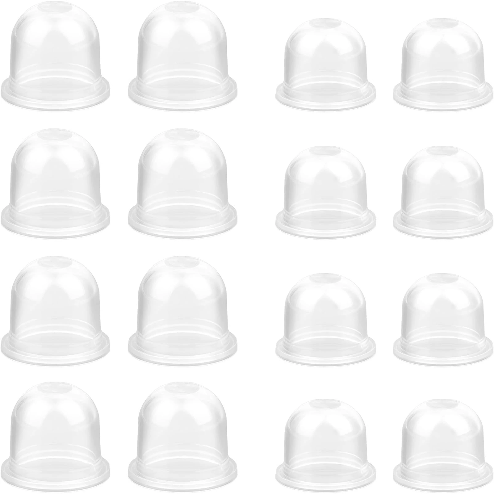 LICQIC 16 Pcs Primer Bulb Carburetor, Universal Petrol Fuel Primer Bulb, Carburetor Oil Cup Cover for Mower, Blower, Strimmer, Cutter, Hedge Trimmer, Chainsaw (19 mm + 22 mm)