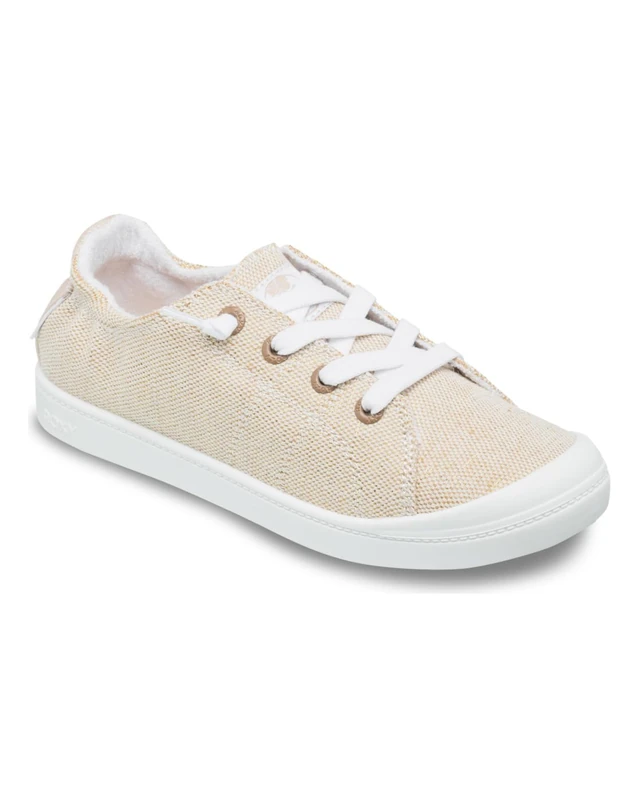Roxy Women's Bayshore Plus Sneaker, Beige, 4 UK