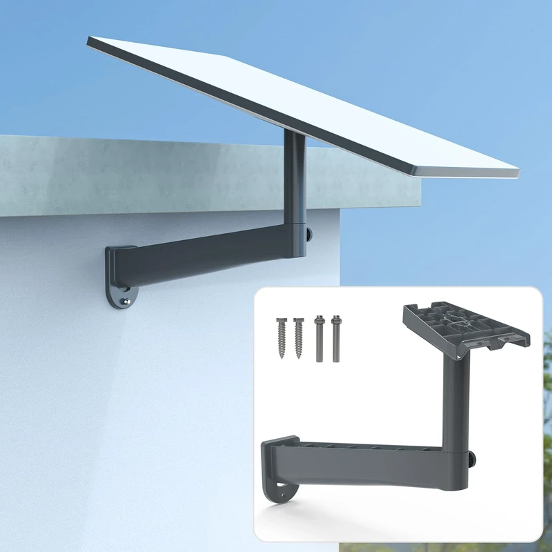 TIUIHU Starlink Wall Mount, Adjustable Starlink Long Wall Mount for Starlink Gen 3（V3）/Starlink Mini（V4）, Starlink Pipe Adapter for Starlink Internet Satellite Kit, Starlink Pole Mount