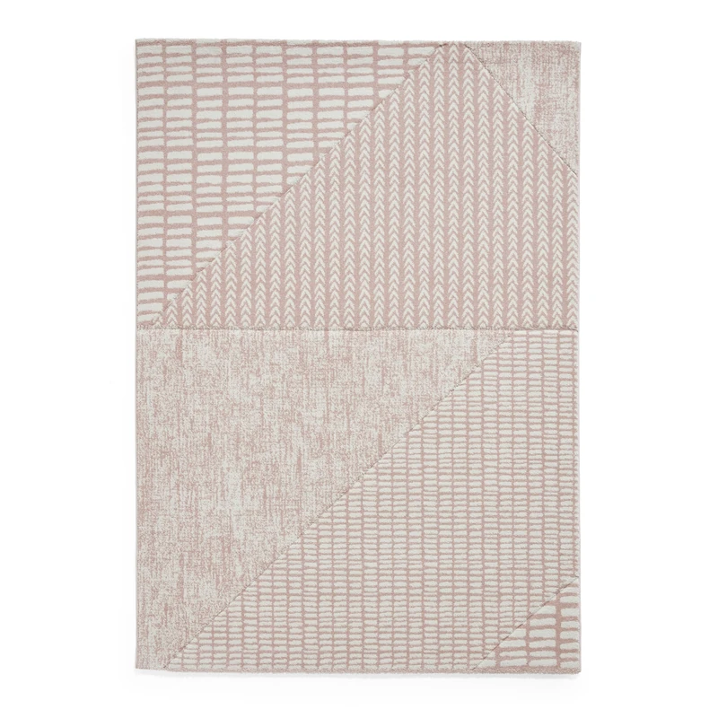 Think Rugs Catherine Lansfield Larsson Modern Abstract Rug, Rose