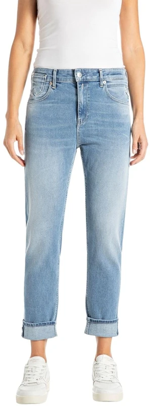 Replay Marty Women's Slim Boyfit Jeans, 010 Light Blue, 32W x 30L - Image 1