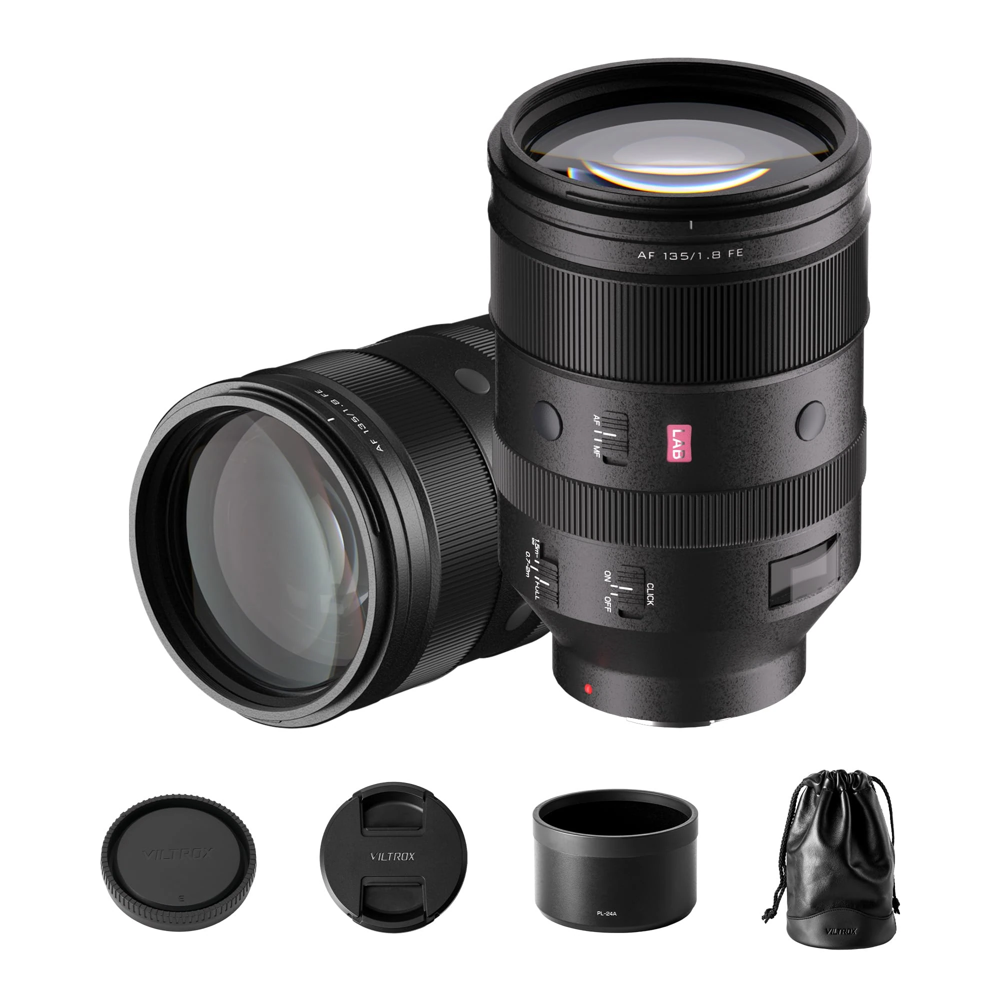 VILTROX 135mm f/1.8 F1.8 LAB FE Full Frame Lens for Sony E-Mount, Auto Focus Telephoto Prime Lens with HyperVCM Motor Compatible with Sony Cameras a7III a7IV a7RII a7RIV a9 A1 a5000 a6000 A6700