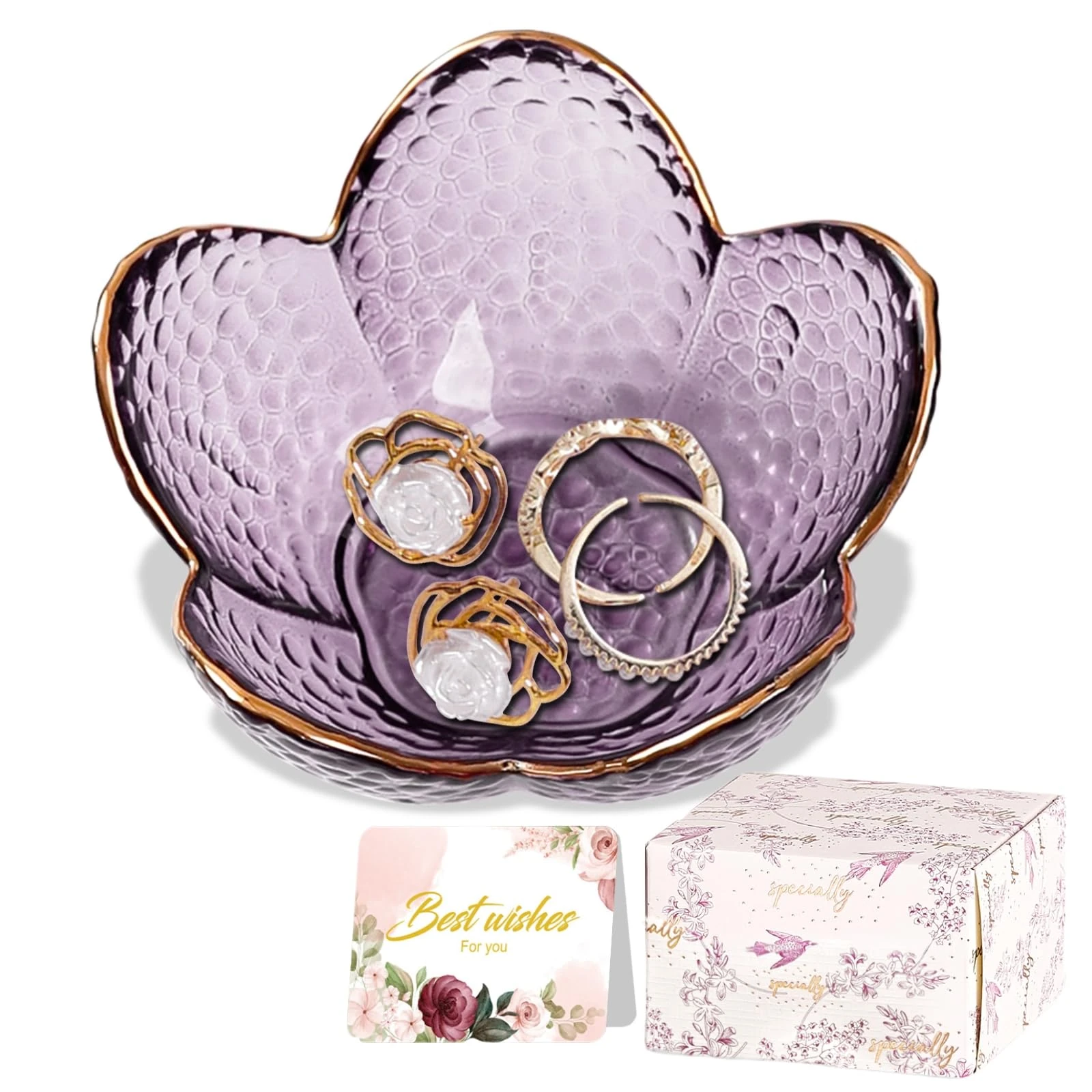 Gifts For Women Trinket Dish Unique Birthday New Home Gifts For Women Her Jewellery Tray Cute Room Decor Aesthetic Bedroom Accessories Ring Dish Holders Small Friendship Christmas House Warming Gifts