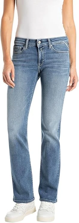 REPLAY New Luz Bootcut Jeans, 009 Medium Blue, 29W/32L Women, 009, Medium Blue, 29W x 32L - Image 1
