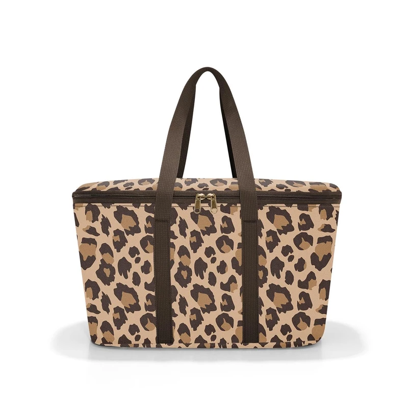 reisenthel Coolerbag - Cool Bag Made of High-Quality Polyester Fabric - Ideal for Picnics, Shopping and on the Go, Leo Macchiato, Regular, Cooler Bag Leo Macchiato - Image 1