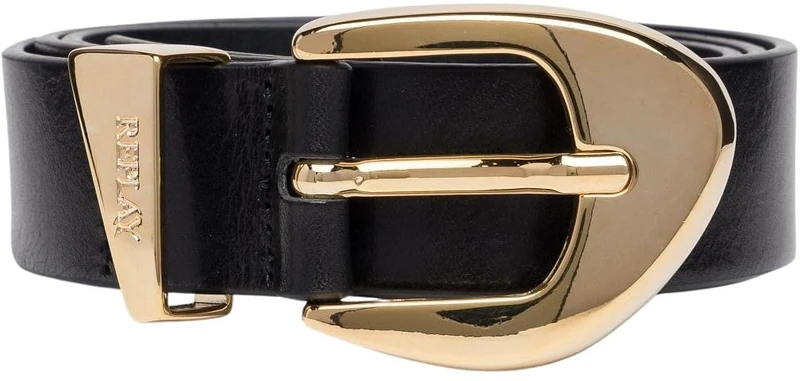Replay Women's Aw2621 Belt, 0099 Sun Black, 80