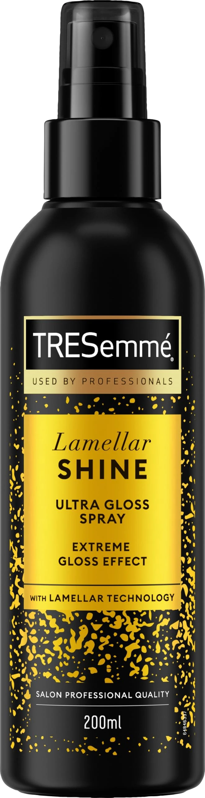 TRESemme Lamellar Shine Ultra Gloss Hair Shine Spray with patented Lamellar Technology for an extreme gloss effect and heat protection up to 230°C 200 ml