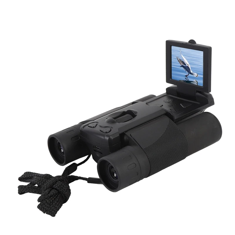 Digital 10x25 Binoculars With Camera,48MP 2.5K HD 2 Inch Color Screen 8x Digital Zoom Type C Video Photo Recorder Binoculars, for Adults Bird Watching and Hunting