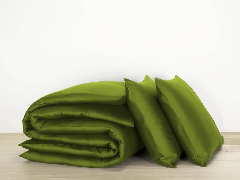 De Witte Lietaer Olivia Cactus Bed Linen Set - Duvet Cover 240 x 220 cm + 2 Pillowcases 60 x 70 cm - Image 1