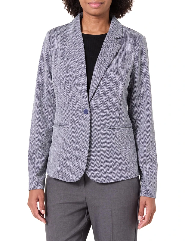 ICHI IHKATE Jacquard BL4, 900000478/Patriot Blue Herringbone, S - Image 1