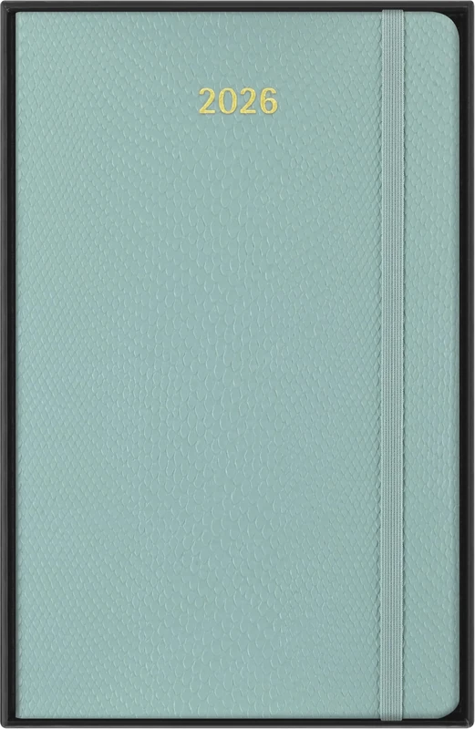 Moleskine Weekly Planner 2026 Precious and Ethical, 12-Month Weekly Agenda With Space For Notes, Vegan Soft Cover Python Effect, Sage Green Color, Size 13x21 cm