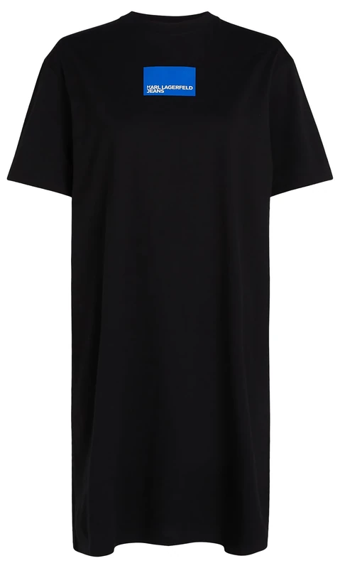 KARL LAGERFELD JEANS, Women's, Logo Tee Dress, Regular Fit, Black, L