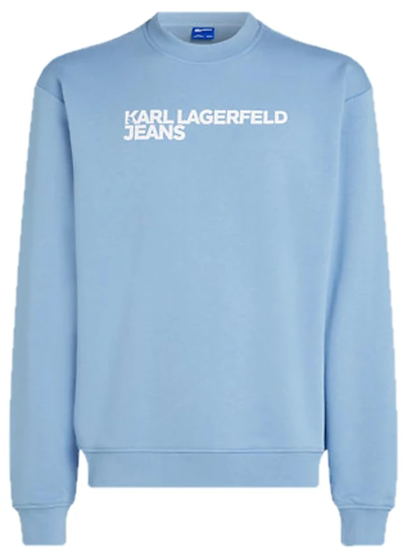 KARL LAGERFELD JEANS, Men's, Essential Logo Sweat, Regular Fit, Blue, S