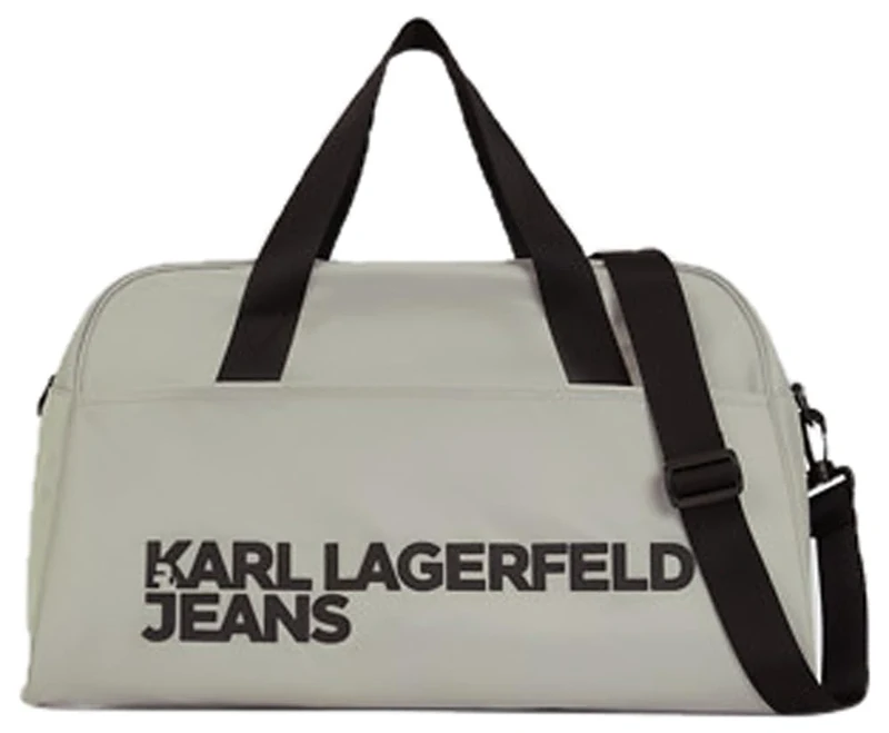 Karl Lagerfeld Jeans Men's Nylon Gymbag Grey, One Size