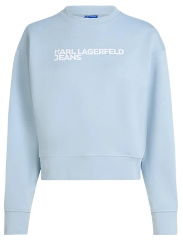 KARL LAGERFELD JEANS, Women's, Essential Logo Sweat, Regular Fit, Blue, XS