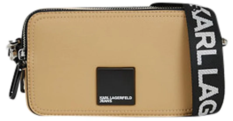 KARL LAGERFELD JEANS, Women's, Box Logo Camera Bag, Brown, One size