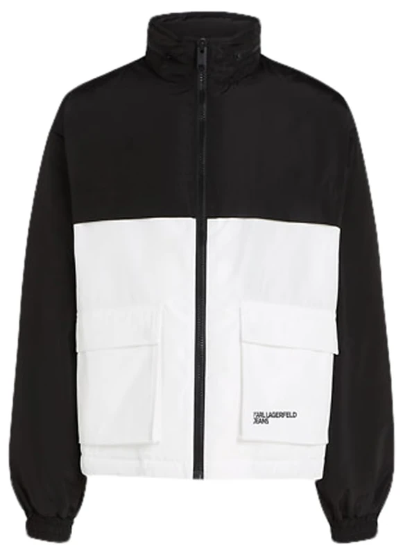 KARL LAGERFELD JEANS, Men's, Blocked Padded Jacket, Regular Fit, Multicolor, XL