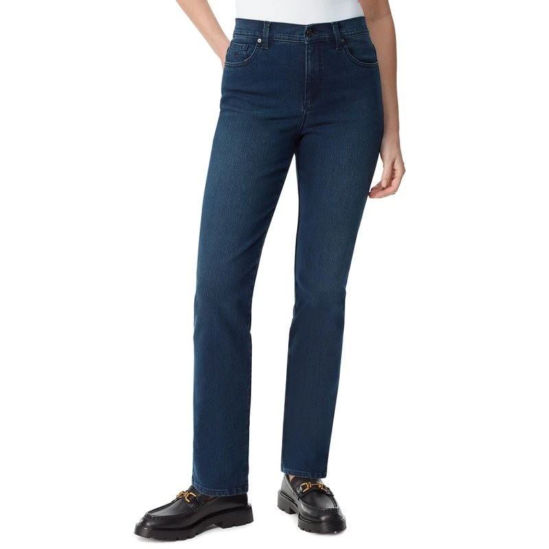 Gloria Vanderbilt Women's Amanda Classic High Rise Tapered Jean Standard, Park City, 14 Long