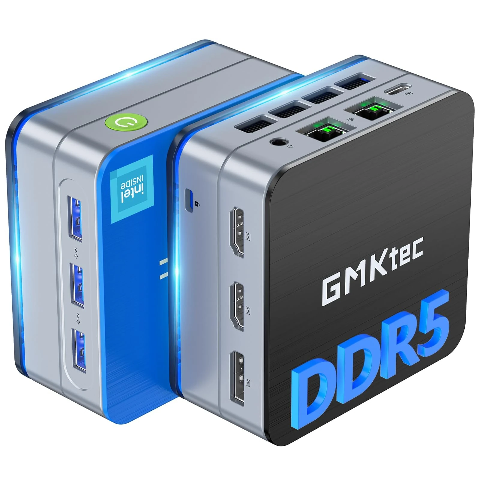 GMKtec G2 Plus Mini PC, Intel Twin Lake N150(4C/4T) up to 3.6GHz, Desktop Mini Computer 12GB LPDDR5 RAM 256GB SSD WiFi 6 BT5.2