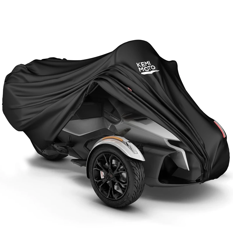 KEMIMOTO Full Cover compatible with Can-Am Spyder RT/RT Limited 2020-2025, All-Weather Protection,420D Oxford Fabric, Dustproof, Water Resistant,UV & Heat Protection Compatible with Spyder Accessories