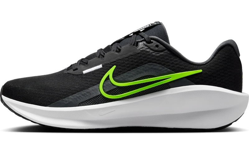 Nike Men's Downshifter 13 Road Running Shoes, Black/Volt-Anthracite-White, 7
