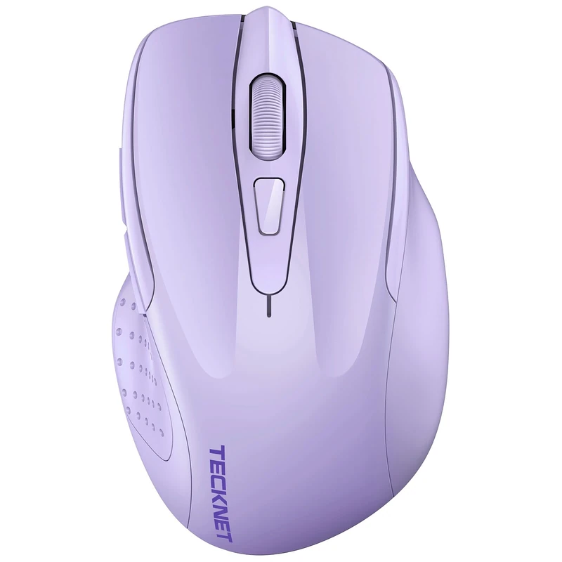 TECKNET Bluetooth Mouse, 4800DPI Wireless Mouse Computer Silent Click USB Mice Bluetooth 3.0/5.0 and 2.4GHz Connectivity Mouse with 6 Adjustable DPI, 30 Months Battery Life Cordless Mouse for Laptop