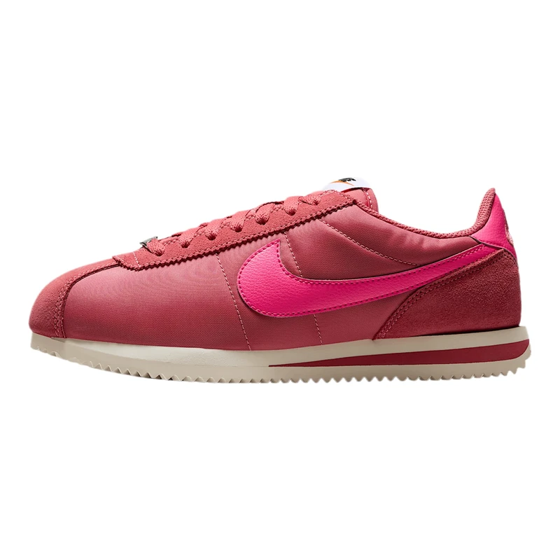NIKE DZ2795-604 Cortez Textile Women Adobe/Hyper Pink-Alabaster-Safety Orange UK 3.5