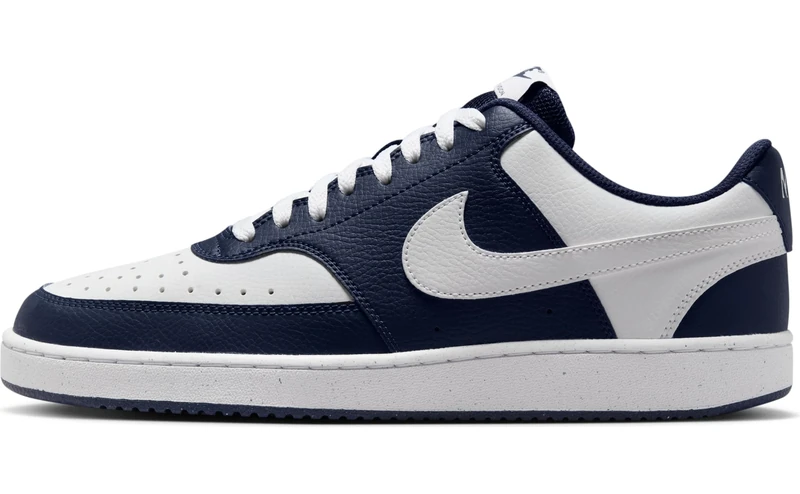Nike Men's Court Vision LO Sneaker, Midnight Navy/White, 6.5