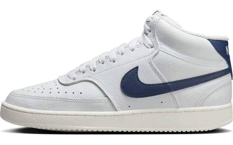 NIKE CD5436-109 Court Vision Mid Women s S Women White/Midnight Navy-SAIL UK 6