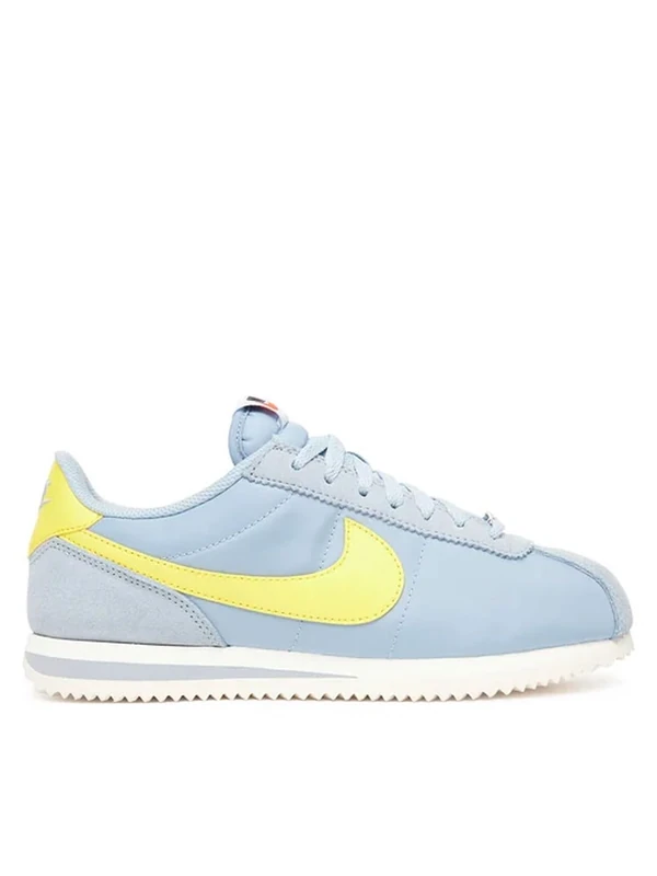 NIKE Women's Cortez Textile Sneaker, Lt Armory Blue Lightening Sail, 3.5 UK