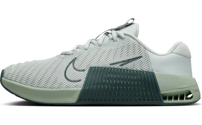 NIKE DZ2537-005 Metcon 9 Women s Workout Women Light Silver/Vintage Green-JAD UK 7