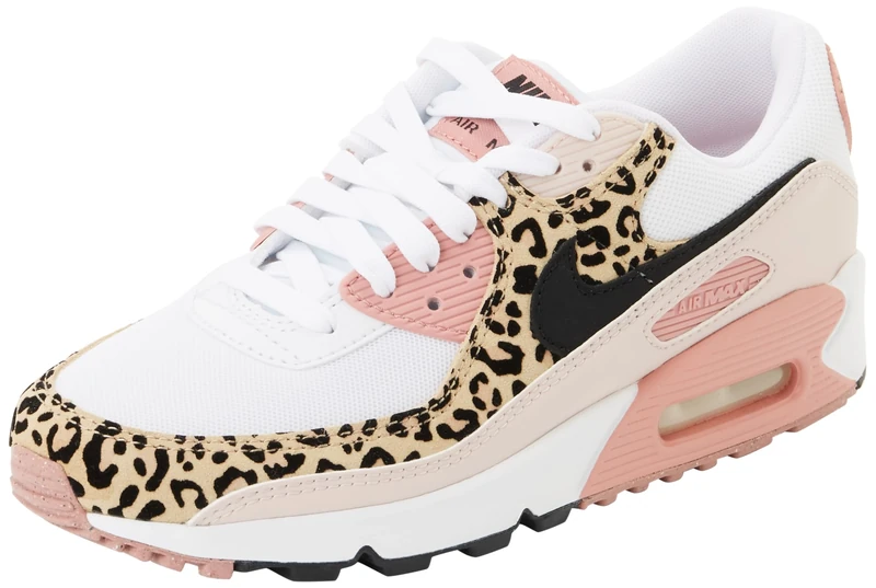 NIKE IF1619-101 WMNS AIR MAX 90 Women White/Black-SILT RED-Rust Pink UK 4.5