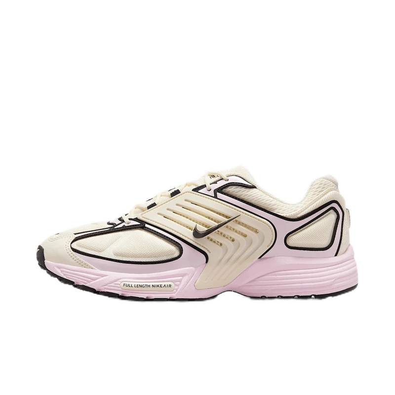 NIKE Men's Air Pegasus Wave Sneaker, Pale Ivory Black Pink Foam, 8 UK