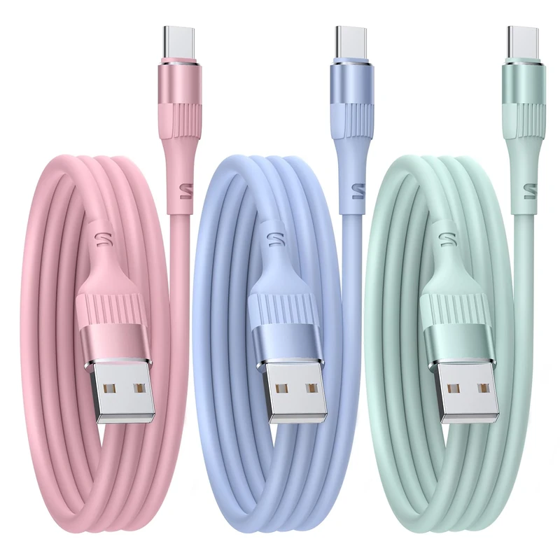 USB to USB C Cable3PACK 3FT Type C Charger Cable Fast Charging, iPhone Charger USB C for iPhone 17/16/15 Pro Samsung Galaxy S24/S23/S22/S21Huawei P9 Pixel 7/6 iPad Switch PS5 etc.