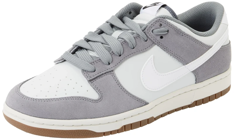 NIKE Men's Dunk Low Retro SE Sneaker, Cool Grey White Photon Dust White, 9.5 UK