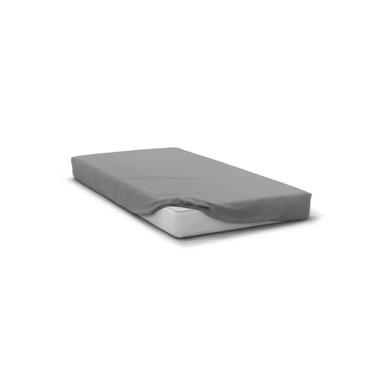 Microfibre Fitted Sheet 82 g – Soft, Breathable, Non-Iron – Light Grey – Bed Sheet 90 x 190 cm – 30 cm Corner – Washable, Quick Dry, Easy Care