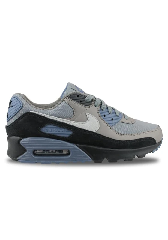 NIKE IB6392-001 AIR MAX 90 Men Smoke Grey/LT Smoke Grey-DIFFUSED Blue UK 12 - Image 1