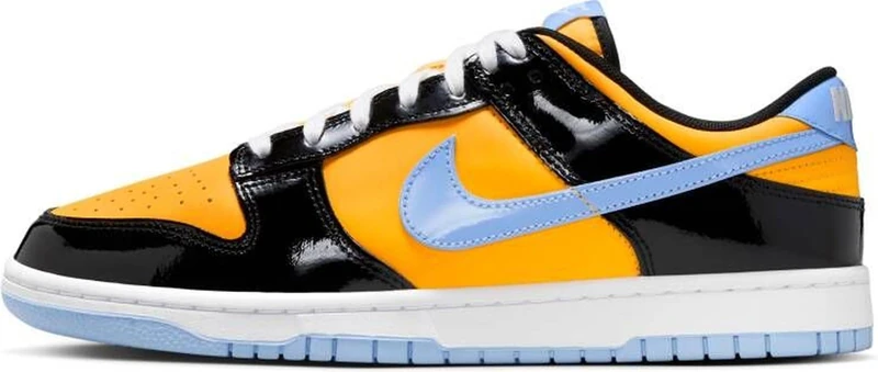NIKE IB6400-001 Dunk Low Retro SE Men Black/Aluminum-Laser Orange-White UK 7