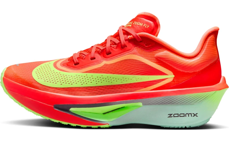 NIKE FN8455-601 Zoom Fly 6 Women Bright Crimson/CAVE Purple-Lime Blast UK 4.5 - Image 1