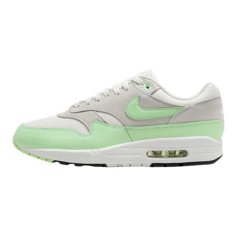 NIKE Men's Air Max 1 Essential Sneaker, Summit White Vapor Green Photon Dust, 10.5 UK