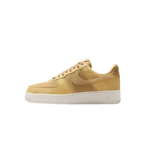 NIKE HJ5336-700 Air Force 1 '07 Men Club Gold/Club Gold-SAIL UK 4.5