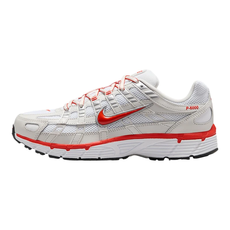 NIKE BV1021-107 P-6000 Women White/Picante RED-Platinum Tint-Black UK 5.5